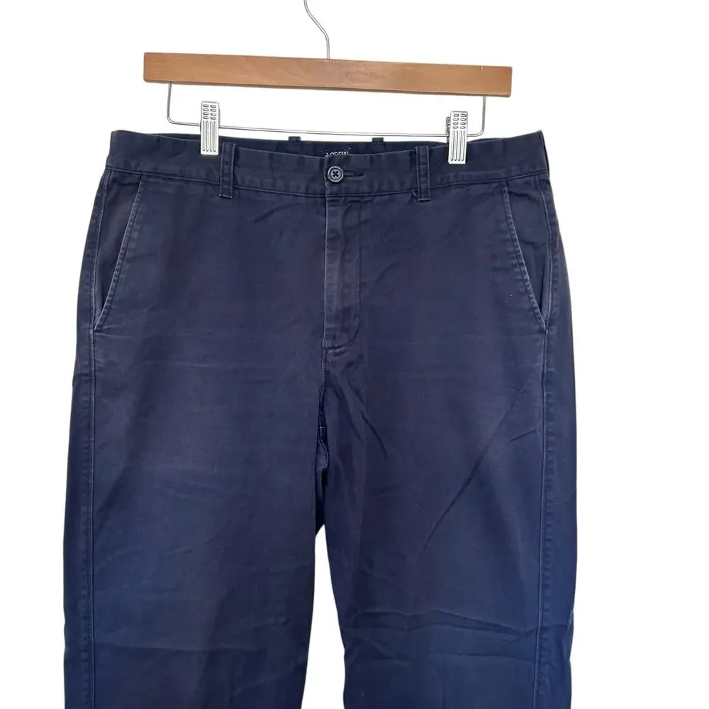 J. Crew The Bleecker Navy Blue Chino Pants Sz 33x32
